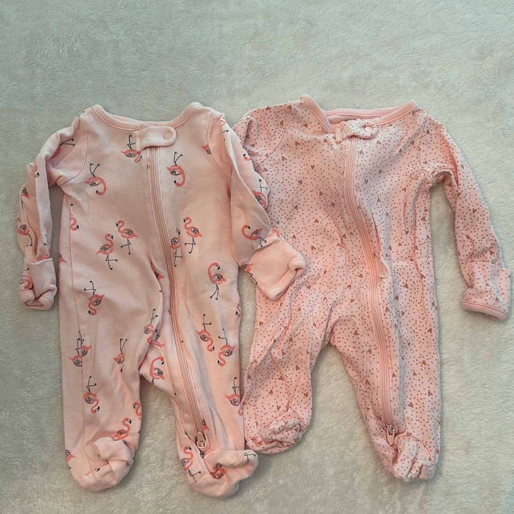 Carters, NB sleeper, pink